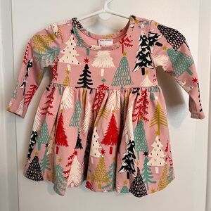 Hanna Andersson Pink Christmas Dress 3-6M - Like New